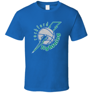 Rockford Lightning Basketball T Shirt