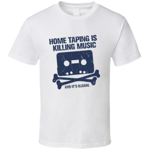 Home Taping Is Killing Music T Shirt